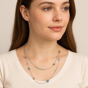 Blue Beaded Necklace